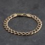 Second Hand 9ct Yellow Gold 8 Inch Curb Chain Bracelet 410802162092