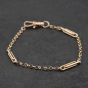 Second Hand Vintage Rose Gold 7.5 Inch Fancy Chain Bracelet 41281874