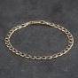 Second Hand 9ct Yellow Gold 8 Inch Curb Chain Bracelet 41281878