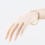 Second Hand 9ct Yellow Gold Infinity Link Fancy 7.5 Inch Figaro Chain Bracelet 41281881