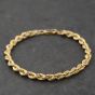 Second Hand 9ct Yellow Gold 7.5 Inch Rope Chain Bracelet 41281891
