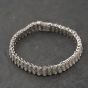 Second Hand 9ct White Gold 2.00ct Brilliant Cut Diamond Three Row 7.5 Inch Bracelet 41281897
