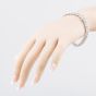 Second Hand 9ct White Gold 2.00ct Brilliant Cut Diamond Three Row 7.5 Inch Bracelet 41281897