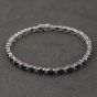 Second Hand White Gold Sapphire & 0.25ct Diamond 7.5 Inch Bracelet 41281902