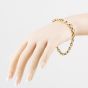 Second Hand 9ct Two Colour Gold 8 Inch Belcher Chain Bracelet 41281912