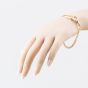 Second Hand 9ct Rose Gold Graduated T Bar 8 Inch Curb Chain Bracelet 41281924