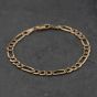 Second Hand 9ct Yellow Gold 8 Inch Figaro Chain Bracelet 41281930