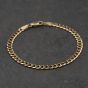 Second Hand 9ct Yellow Gold 7.5 Inch Curb Chain Bracelet 41281933