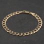 Second Hand 9ct Yellow Gold 7 Inch Curb Chain Bracelet 41281939