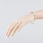Second Hand 9ct Two Colour Gold 7.5 Inch Double Curb Chain Bracelet 41281957