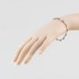 Second Hand 9ct Two Colour Gold Amethyst & 0.07ct Diamond Set 7.5 Inch Bracelet 41282011