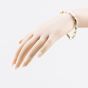 Second Hand 9ct Two Colour Gold Concave 7.5 Inch Chain Bracelet 41282017