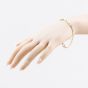 Second Hand 9ct Yellow Gold 3+1 Link 7.5 Inch Figaro Chain Bracelet 41282018
