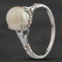 Second Hand 14ct White Gold Pearl Dress Ring 4129103