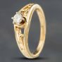 Second Hand 14ct Yellow Gold Cubic Zirconia Solitaire Ring 4129910