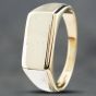 Second Hand 9ct Yellow Gold Oblong Signet Ring 41341008