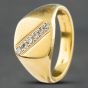 Second Hand 18ct Yellow Gold 0.20ct Brilliant Cut Cushion Signet Ring 41341057