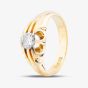 Second Hand 9ct Yellow Gold 1.40ct Brilliant Cut Diamond Signet Ring 41341083