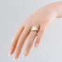 Second Hand Vintage 9ct Yellow Gold Oblong Signet Ring 41341098