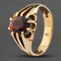 Second Hand Vintage 9ct Yellow Gold Garnet Ring 41341123
