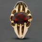 Second Hand Vintage 9ct Yellow Gold Garnet Ring 41341123