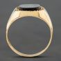 Second Hand 9ct Yellow Gold Onyx Signet Ring 41341126