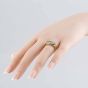 Second Hand 9ct Yellow Gold 0.10ct Single Cut Diamond Oblong Signet Ring 41341201