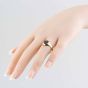 Second Hand Vintage 9ct Yellow Gold Oval Black Onyx Signet Ring 41341210