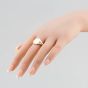 Second Hand Vintage 9ct Yellow Gold Plain Oblong Signet Ring 41341249