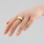 Second Hand 9ct Yellow Gold Oblong Engraved Signet Ring 41341336