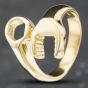 Second Hand 9ct Yellow Gold Spanner Signet Ring 41341337