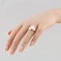 Second Hand 9ct White Gold Maltese Signet Ring 41341364