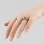 Second Hand 9ct Yellow Gold Onyx Oblong Signet Ring 41341376