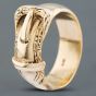 Second Hand 9ct Yellow Gold Large Buckle Ring 41341497