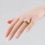 Second Hand 9ct Yellow Gold 0.20ct Diamond Oblong Signet Ring 41341533