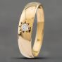 Second Hand 9ct Yellow Gold Cubic Zirconia Band Ring 41341557