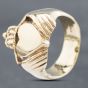 Second Hand 9ct Yellow Gold Heavy Claddagh Ring 41341690