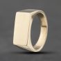 Second Hand 9ct Yellow Gold Heavy Oblong Signet Ring 41341770