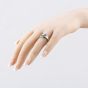 Second Hand 9ct Yellow Gold Onyx & Diamond Signet Ring 41341787