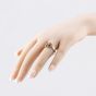 Second Hand Vintage Yellow Gold Garnet Oblong Signet Ring 41341805