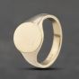 Second Hand 9ct Yellow Gold Oval Signet Ring 41341837