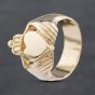 Second Hand 9ct Yellow Gold Heavy Claddagh Ring 41341863