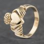 Second Hand 9ct Yellow Gold Heavy Claddagh Ring 41341939