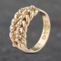 Second Hand Antique 9ct Rose Gold Two Row Keeper Ring 41341960