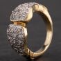 Second Hand 9ct Yellow Gold Cubic Zirconia Signet Ring 4134197
