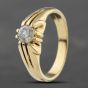 Second Hand 18ct Yellow Gold 0.93ct Diamond Single Stone Signet Ring 41341993