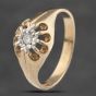 Second Hand 9ct Yellow Gold 0.05ct Diamond Signet Ring 41342046
