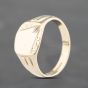 Second Hand 9ct Yellow Gold Cushion Signet Ring 41342084