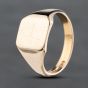 Second Hand Vintage 9ct Yellow Gold Square Plain Signet Ring 41342114