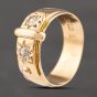 Second Hand Antique 18ct Yellow Gold 0.30ct Diamond Buckle Ring 41342122